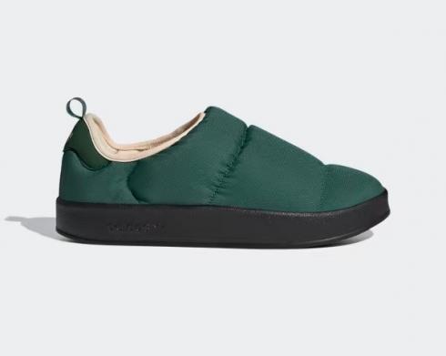 Adidas Puffylette Verde Scuro Core Nero Sabbia HP6535