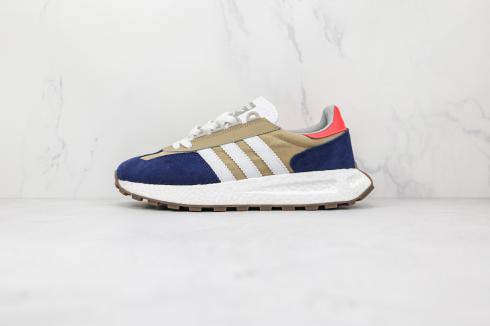 Adidas RETROPY E5 Cloud White Brown Navy Blue Shoes Q479995