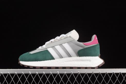 Adidas Retropy E5 Gray Two Cloud White Collegiate Green H03076