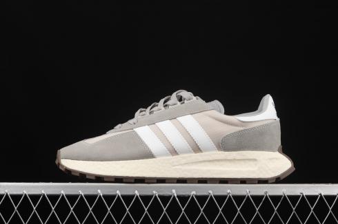 Adidas Retropy E5 Wolf Grey Cloud White Brown Shoes Q47101