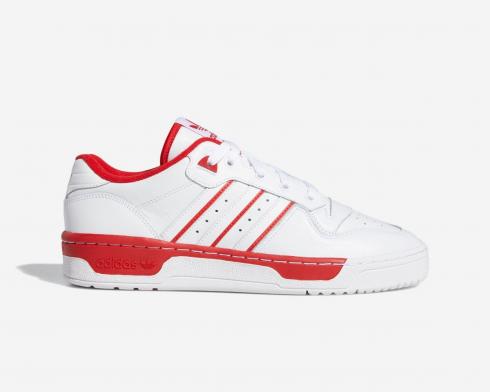 Adidas Rivalry Low Cloud Bianche Scarlet Rosse EE4658