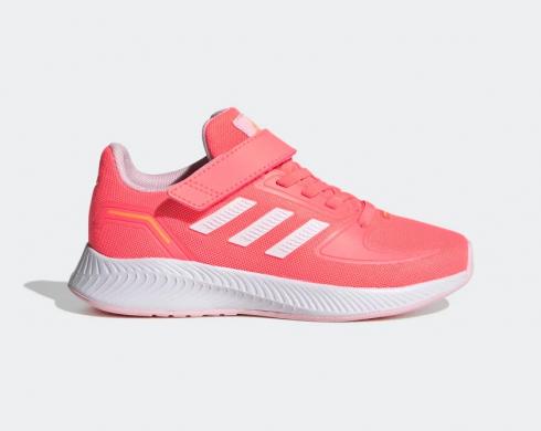 Adidas Runfalcon 2.0 애시드 레드 클라우드 화이트 클리어 핑크 GV7754 .