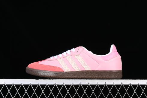 Adidas Samba Vegan Pink Brun Hvid Rød B75809