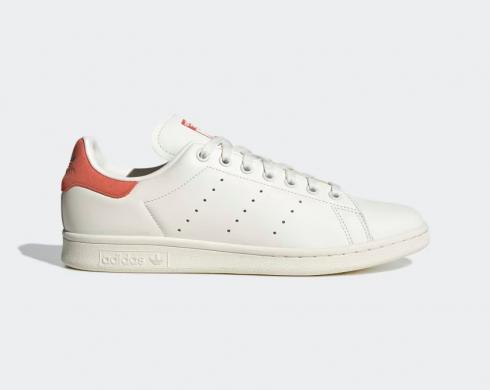 Adidas Stan Smith Core White Off White Preloved Red HQ6816