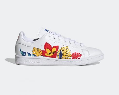 Adidas Stan Smith HER Studio London Flowers Cloud White Vivid Red Core Black FY5090