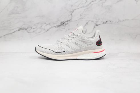 Adidas Supernova Boost Grijs Rood Kern Zwart FV6033