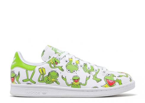 Adidas The Muppets X Stan Smith Kermit Frog Allover Print Wit Pantone Cloud FZ2707