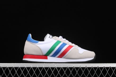 Adidas USA 84 클라우드 화이트 레드 블루 그린 슈즈 FW3274 .