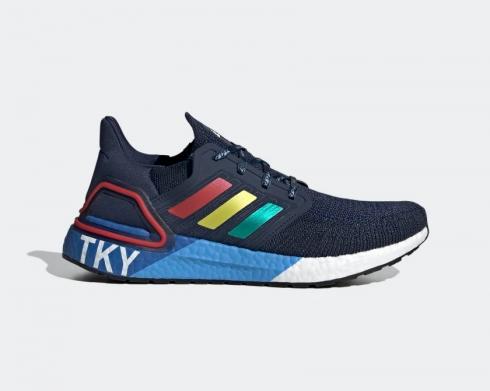 Adidas UltraBoost 20 City Pack Tokyo Collegiate Navy Glory Red Shock Yellow FX7811