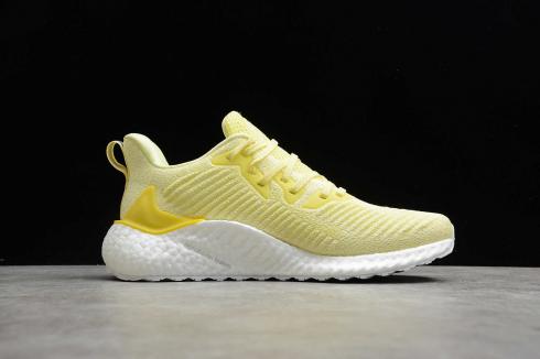 Sepatu Hitam Adidas AlphaBoost Yellow Cloud White Core Wanita EF1286