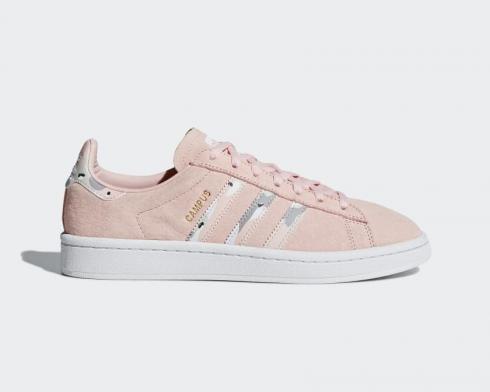 Womens Campus Cloud White Grey Rose Pink Shoes B37940