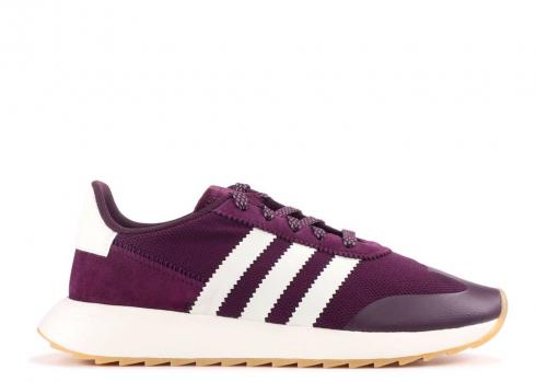 Adidas Dames Flashback Paars Wit Gym BY9302