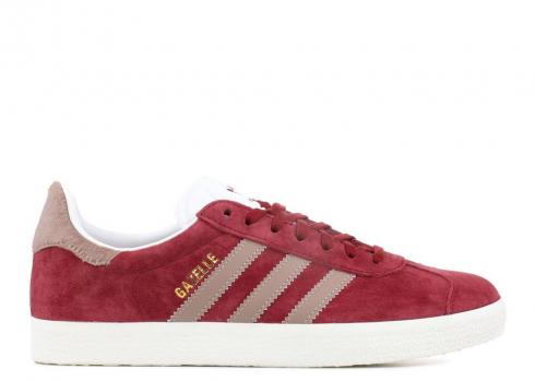 Adidas Femmes Gazelle Collegiate Burgundy Gris Chaussures Blanc Vapor BY9357