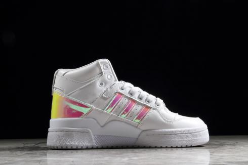 Adidas Sepatu Asli Wanita Forum Mid Refined Cloud White Pink D98180