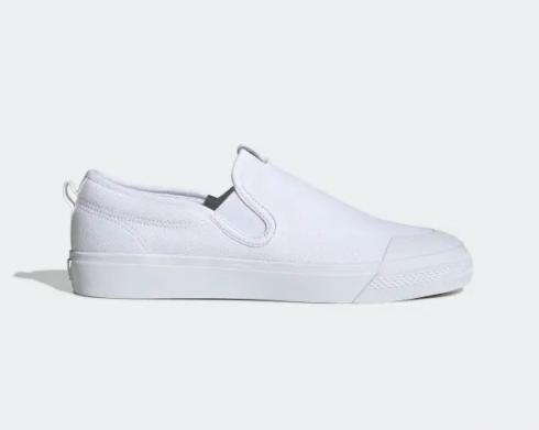 Adidas Womens Originals Slip On Cloud White Casual Shoes CQ3103