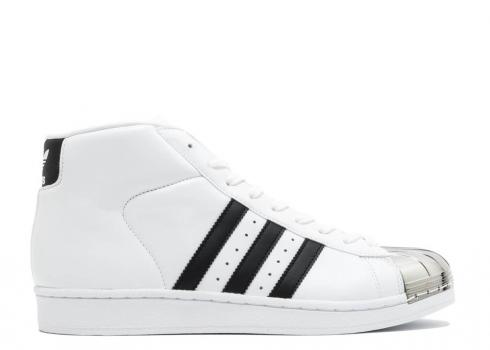 Adidas Damskie Pro Model Metal Toe Core Złote Metaliczne Czarne Obuwie Białe BB2131