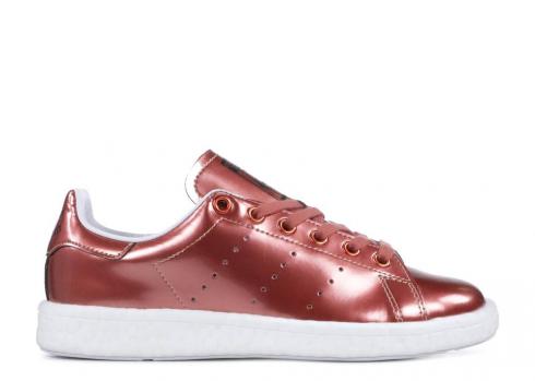 Adidas Womens Stan Smith Boost Metallic Copper White Footwear BB0107