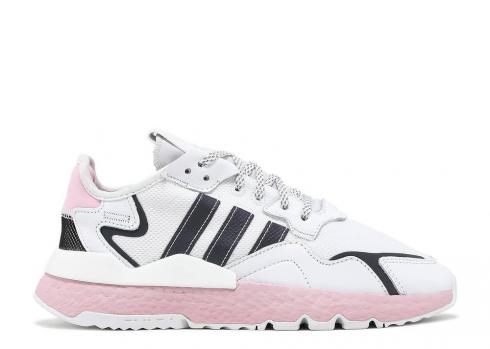 Adidas Damen Nite Jogger True Pink Core Schwarz Weiß Cloud EG7942