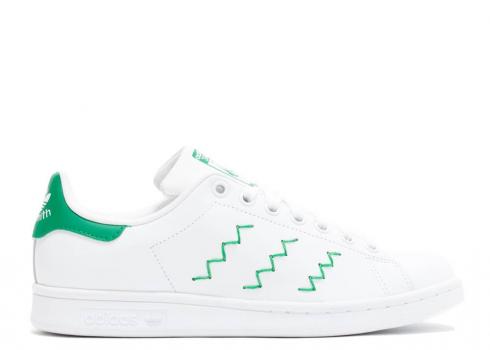 Adidas Damskie Stan Smith Zigzag Białe Zielone Obuwie S75139