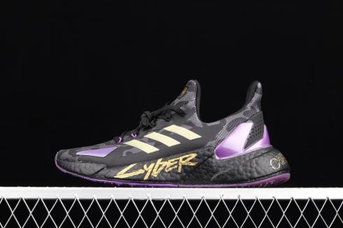 Adidas X9000L4 Boost Core Nero Viola Metallico Oro FW3090