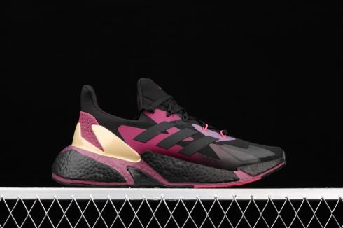 Adidas X9000L4 Boost Core Black Purple Metallic Gold Q46505