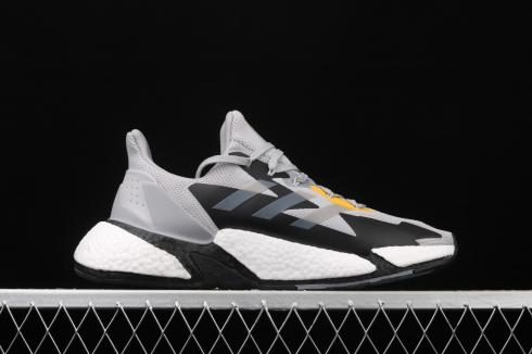 Adidas X9000L4 Boost Light Grey Черный Желтый FW8414