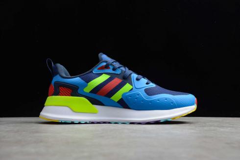 Adidas X PLR Blue Cloud Hvid Grøn Solar Red Multi-Color Sko EE7651