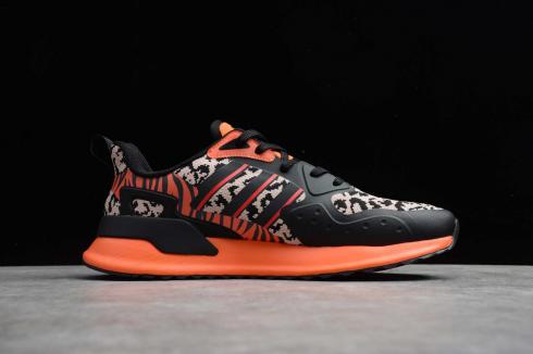 Adidas X PLR Core Black Orange Cloud White Running Shoes EE7655