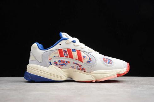 Adidas Yung-1 Clouds Collegiate Royal Cloud White Active Red EE7087 .