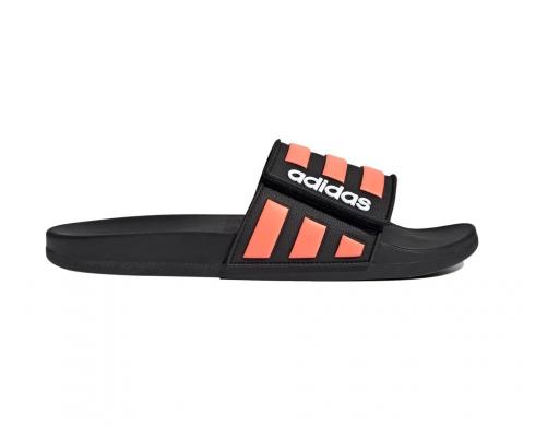 Adidas neo Adilette COMFORT ADJ 오렌지 코어 블랙 EH2848, 신발, 운동화를