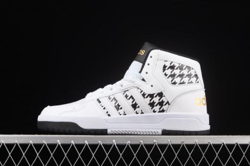 Adidas neo Entrap Mid Cloud White Core Black Gold FY3938