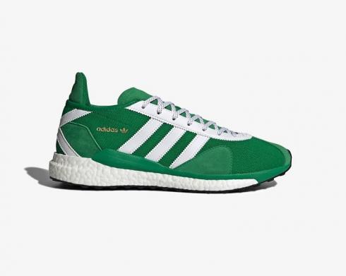 Human Made x Adidas Tokio Solar Cloud Blanco Verde Zapatillas para correr FZ0550