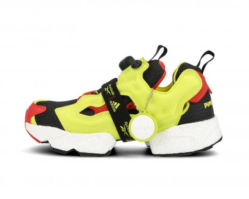 Instapump Fury x Adidas Boost OG가 OG Black Hypergreen Reebok Red FW5305를 만나다, 신발, 운동화를