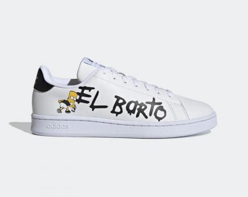 The Simpsons x Adidas Advantage El Barto Cloud White Core Black GZ5306