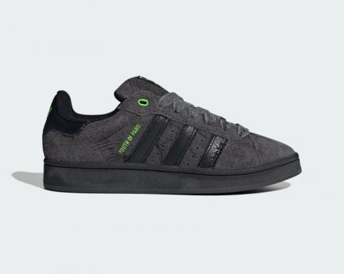Youth of Paris x Adidas Campus 00s Carbon Solar Green Core Black IE8349,신발,운동화를