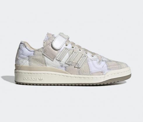 atmos x Adidas Forum Low Patchwork White Tint Off White GW3496