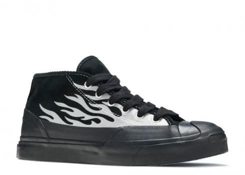 Converse Asap Nast X Jack Purcell Mid Silver Flames Black 167379C ...