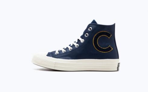 Converse CTAS 70 Hi Navy Mineral Yellow Sko