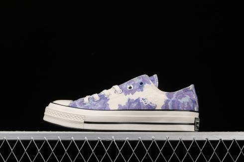 Converse Chuck 70 Low Floral Beige Purple 570581C