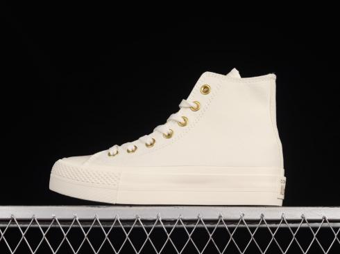 Converse Chuck Taylor All-Star Lift Platform Elevated White Gold 568380C