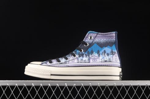 Converse Chuck Taylor All Star 70 Hi Cosy Utility Winter Graphics Midnight Navy 172135C