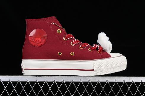Converse Chuck Taylor All Star Lift High Year of the Dragon Back Alley Brick Egret Rosso A09106C
