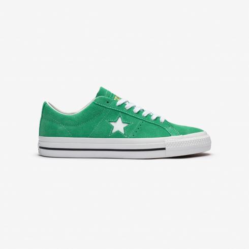 Converse Cons One Star Pro Suede A08481C Apex White Green Black