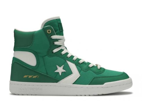 Converse Fastbreak Hi No Easy Buckets Blanc Vert 161327C