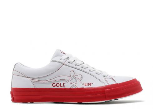 Converse Golf Le Fleur X One Star Ox Racing Red Antique White 164026C