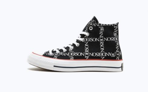Converse Jw Anderson CTAS 70 Hi Black White Insignia Red Shoes