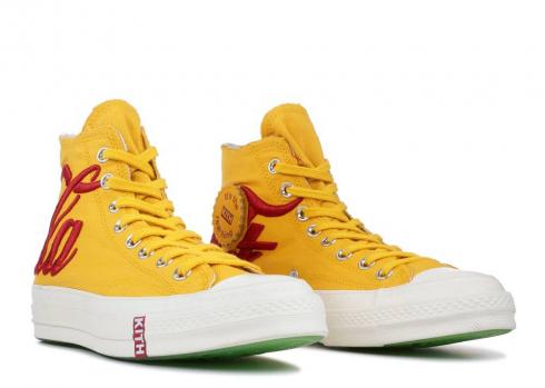 Converse Kith X Cocacola Chuck 70 Hi China Red Yellow 162985C