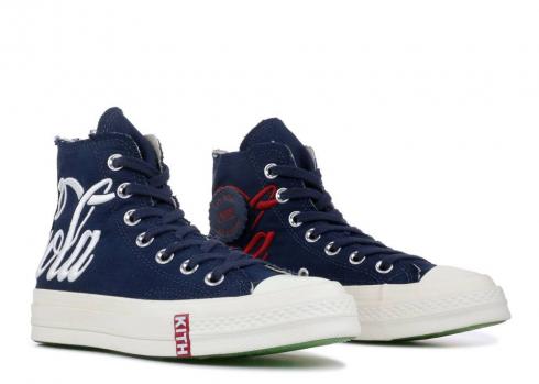 Converse Kith X Cocacola Chuck 70 Hi France Navy Branco Vermelho 162988C