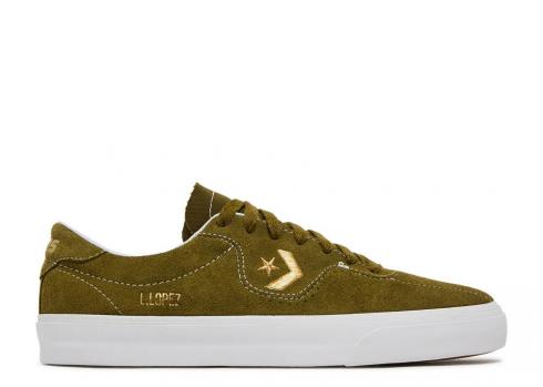 Converse Louie Lopez Pro Low Dark Moss White Gold 168669C