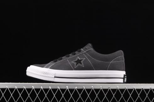 Converse One Star Ox Almost Black White 163247C